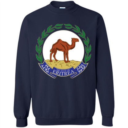 Eritrea Emblem T-shirt National Heritage Pride Navy