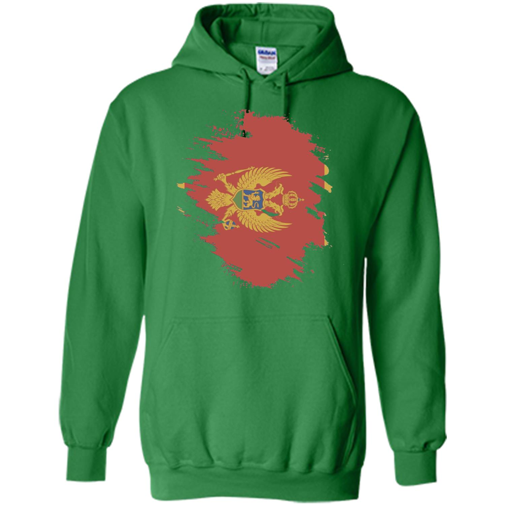 Flag of Montenegro T-shirt National Montenegrin Irish Green