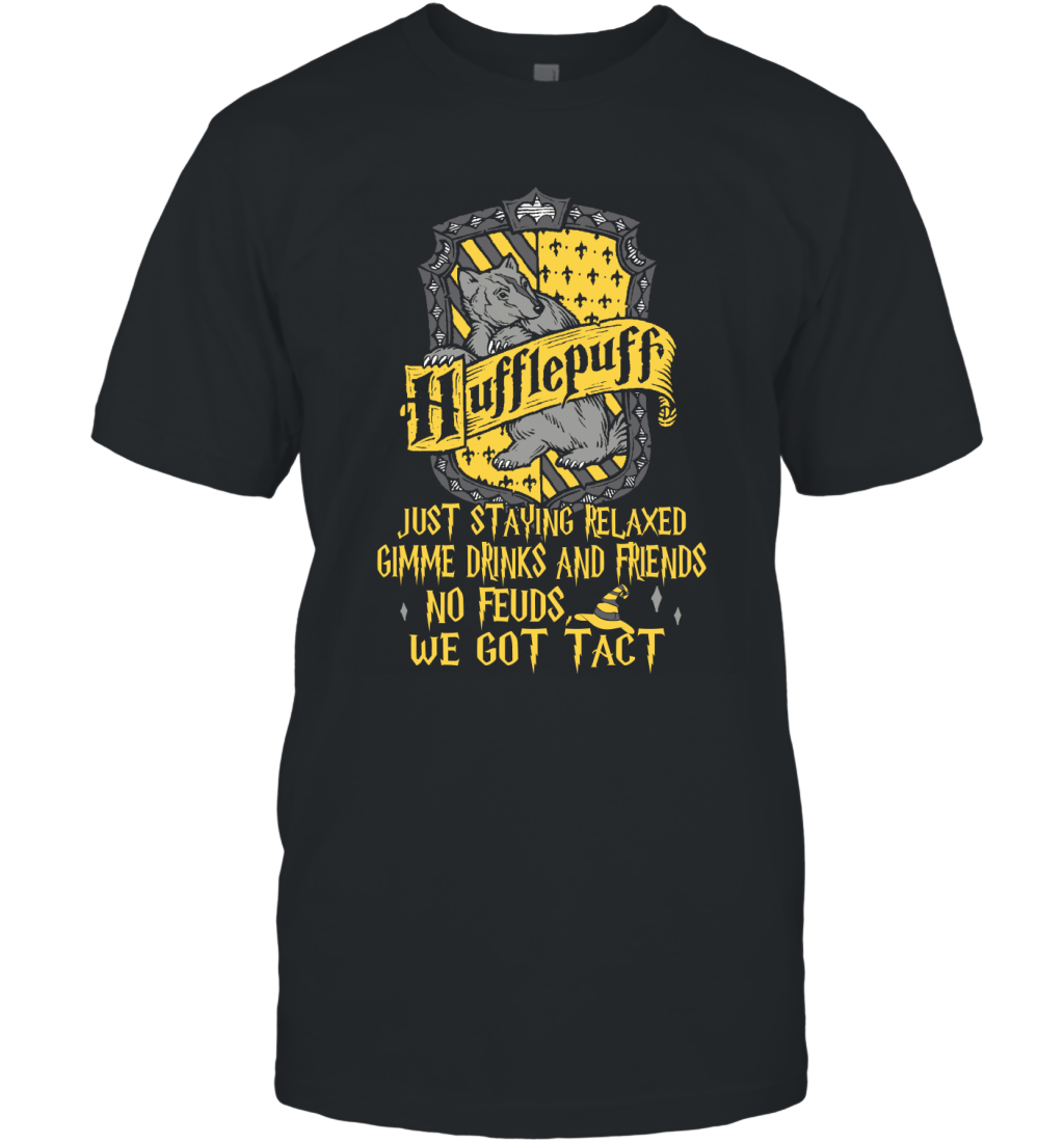 Harry Potter Quotes Hufflepuff T-Shirt T-Shirt Black