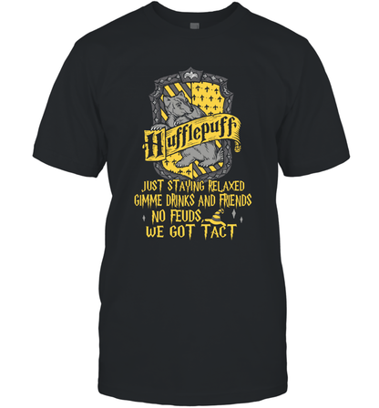 Harry Potter Quotes Hufflepuff T-Shirt T-Shirt Black