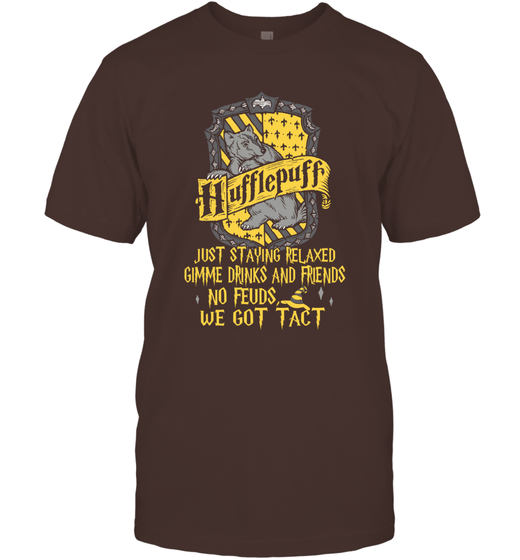 Harry Potter Quotes Hufflepuff T-Shirt T-Shirt Dark Chocolate