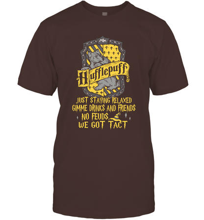 Harry Potter Quotes Hufflepuff T-Shirt T-Shirt Dark Chocolate