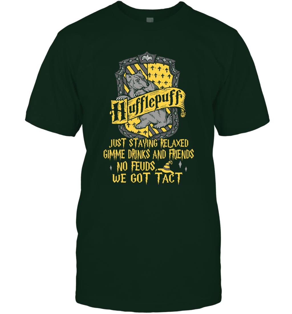 Harry Potter Quotes Hufflepuff T-Shirt T-Shirt Forest Green