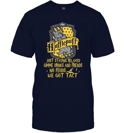 Harry Potter Quotes Hufflepuff T-Shirt T-Shirt Navy