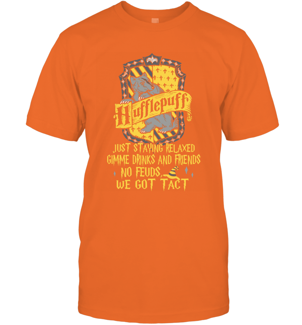 Harry Potter Quotes Hufflepuff T-Shirt T-Shirt Orange