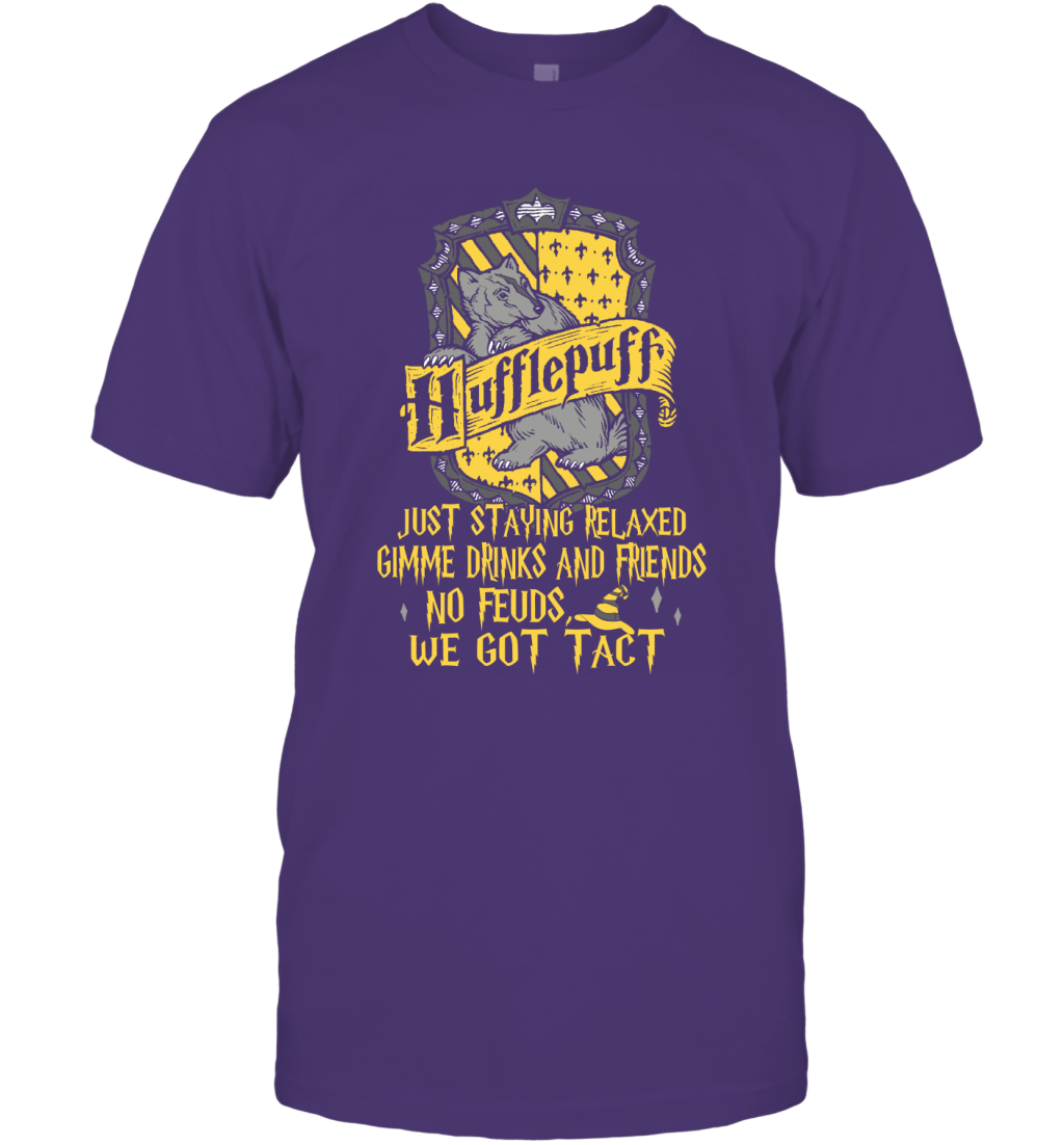 Harry Potter Quotes Hufflepuff T-Shirt T-Shirt Purple