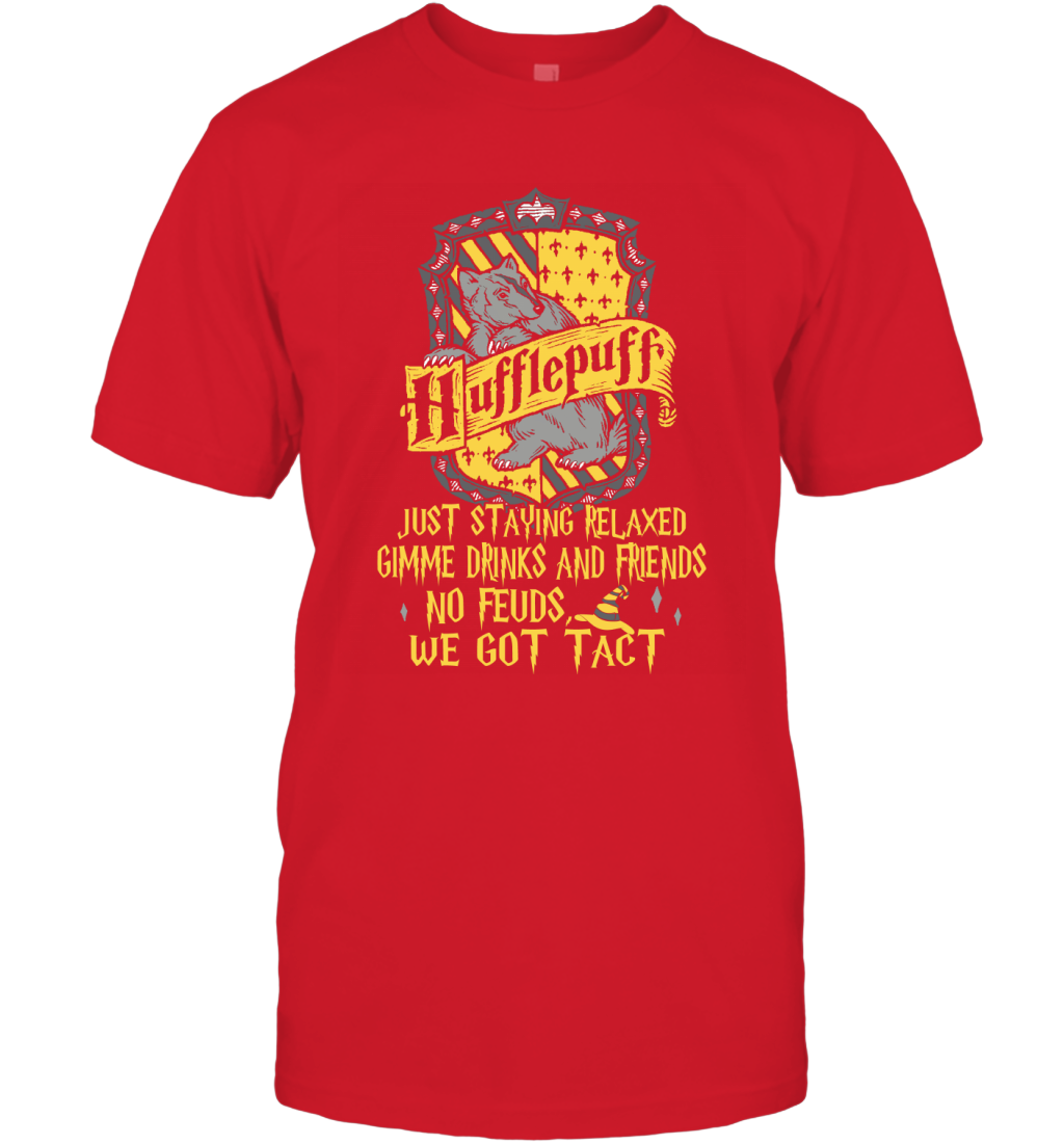 Harry Potter Quotes Hufflepuff T-Shirt T-Shirt Red