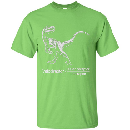 Velociraptor Distanceraptor Timeraptor T-shirt Lime