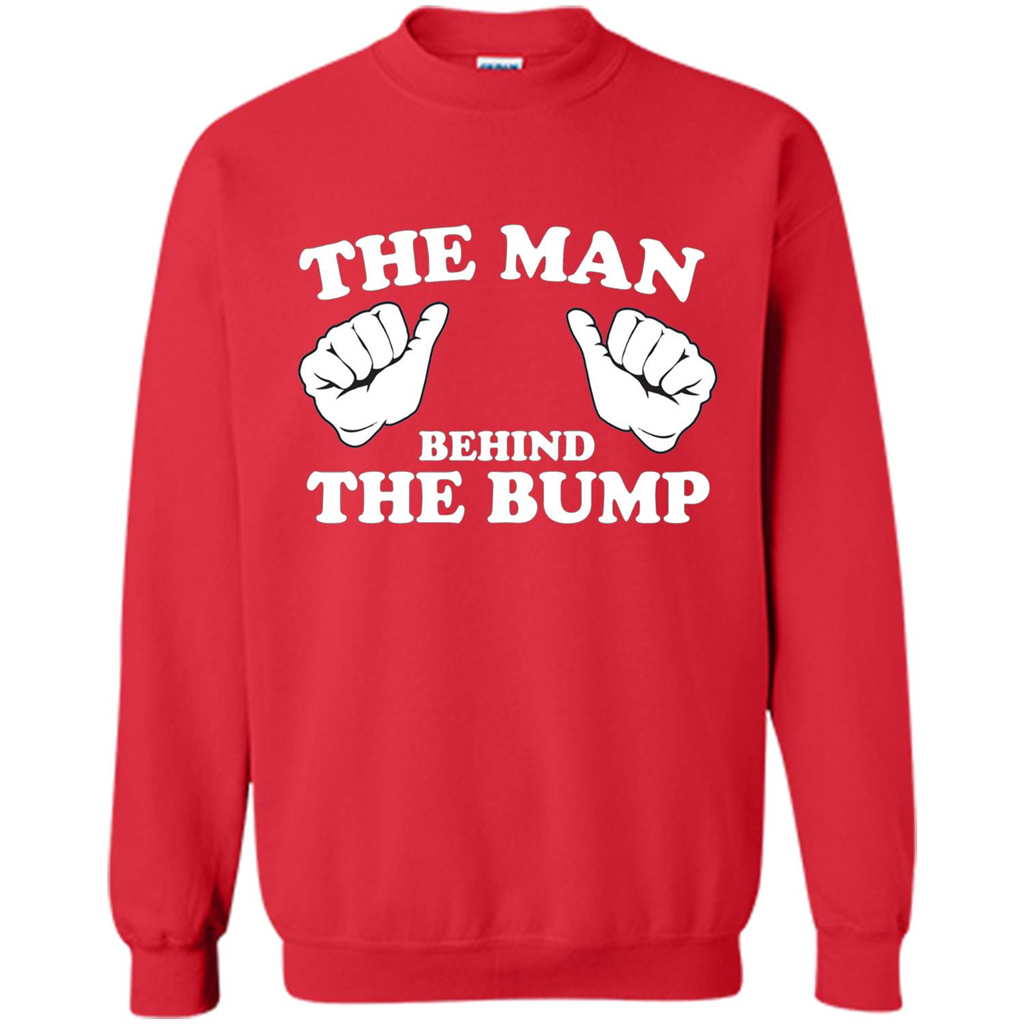 Funny New Dad T-shirt The Man Behind the Bump T-shirt