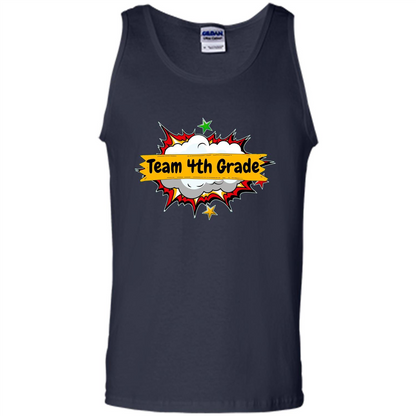 Team 4th Grade T-shirt Back To School Teacher Student T-shirt Navy