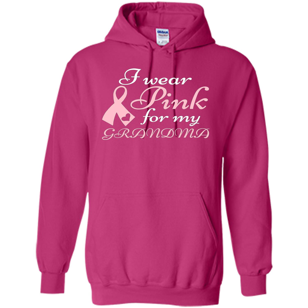 Breast Cancer T-Shirt I Wear Pink For My Grandma Heliconia