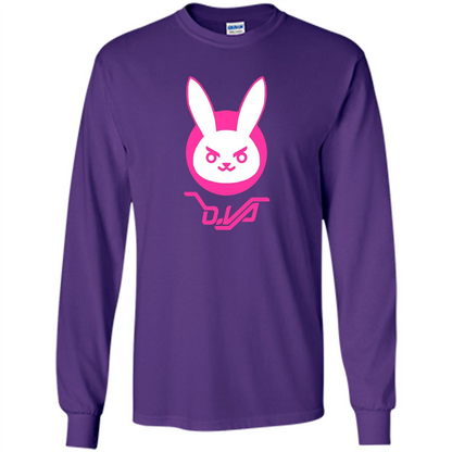 Overwatch D.VA Bunny Spray T-shirt Purple