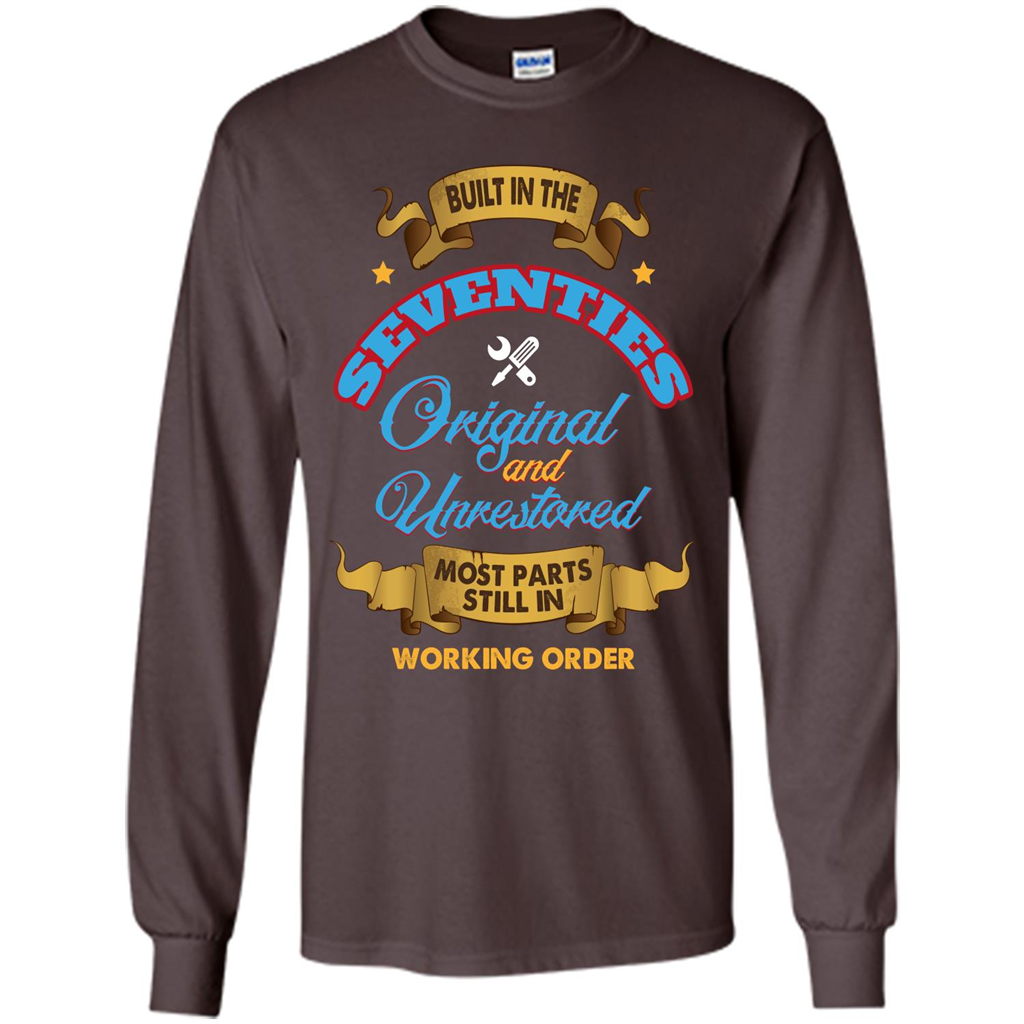 Built in 70s Original and Unrestored Most Parts Still In Working Order T-shirt Dark Chocolate