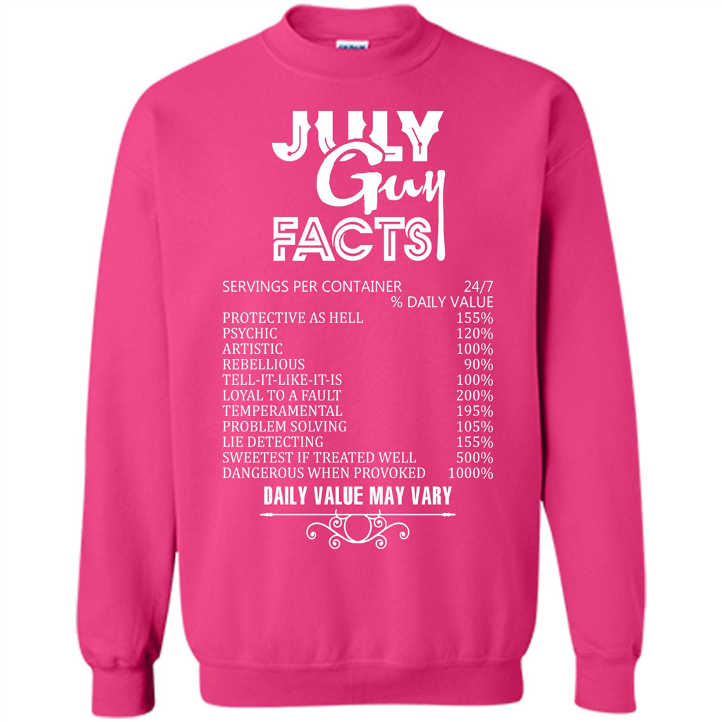 July Guy Facts T-shirt Heliconia