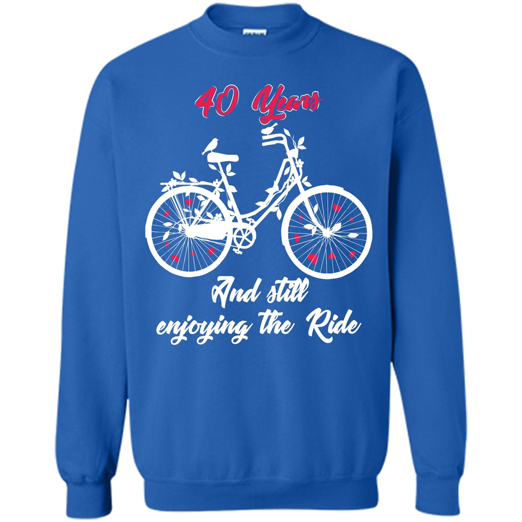 Anniversary T-shirt 40 Years And Still Enjoying The Ride Royal