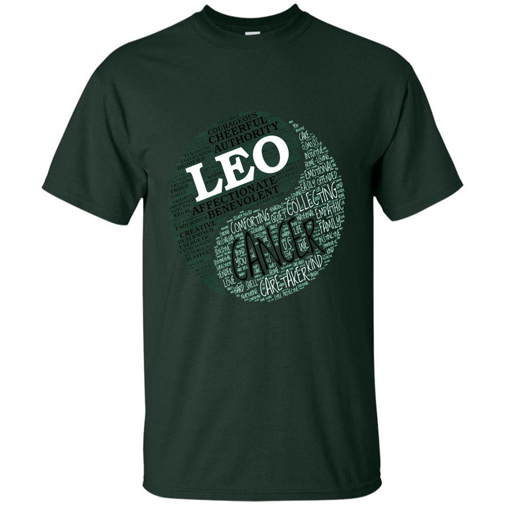 Zodiac Facts T-shirt Women Leo and Cancer T-shirt Forest Green