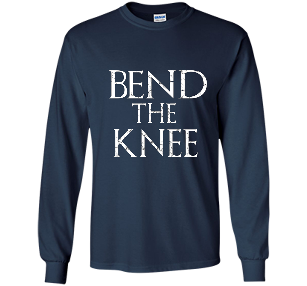 Game Of Thrones T-shirt Bend The Knee Lord T-shirt Navy