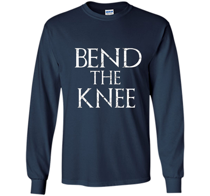 Game Of Thrones T-shirt Bend The Knee Lord T-shirt Navy