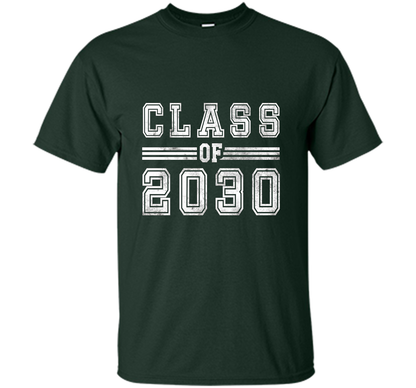 Kindergarten T-shirt Class Of 2030 Kindergarten Style T-shirt Forest Green