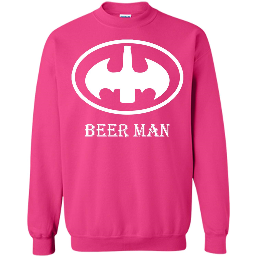 Beer Man T-shirt Funny Logo T-shirt Heliconia