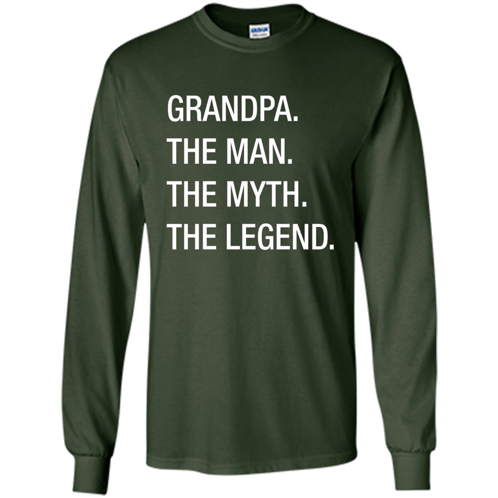 Grandpa The Man The Myth The Legend T-shirt Forest Green