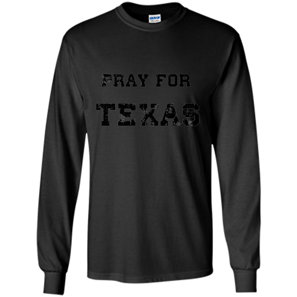 Pray For Texas T-shirt Black