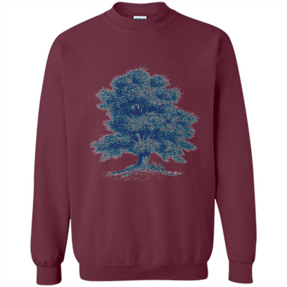 Maple Tree T-Shirt. Tree Natural Maple Tree T-shirt Maroon