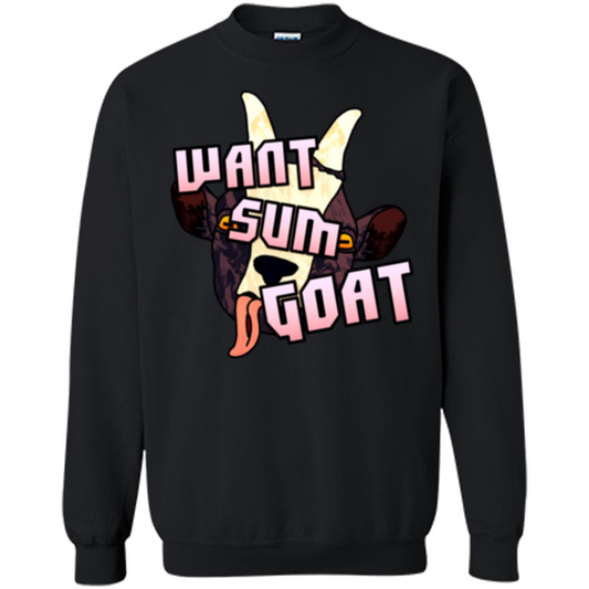 Goat Lover T-shirt Want Sum Goat Black
