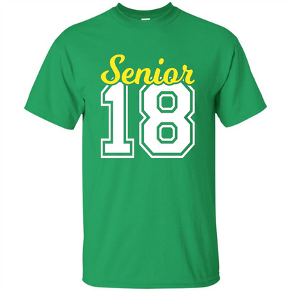 Senior Class of 2018 Jersey Style T-shirt Irish Green