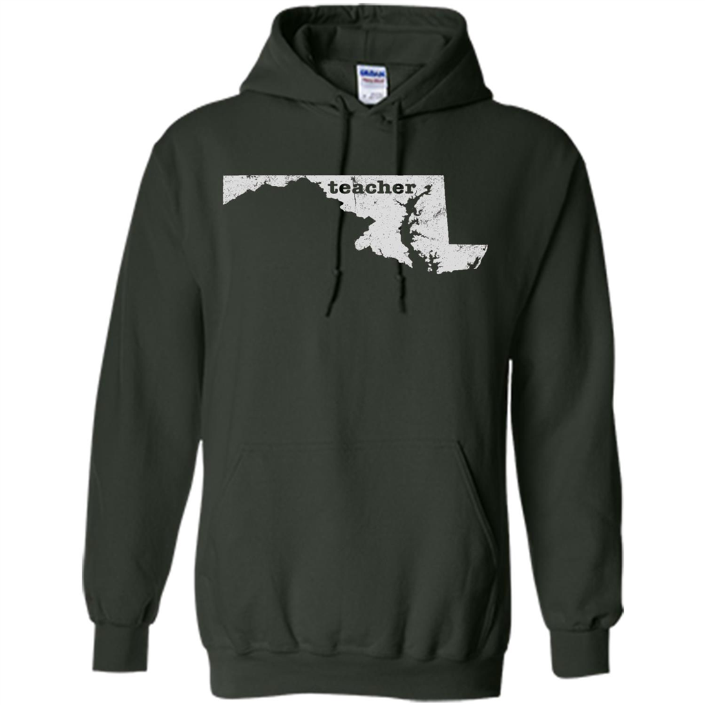 Maryland Teacher Home Style T-Shirt Forest Green