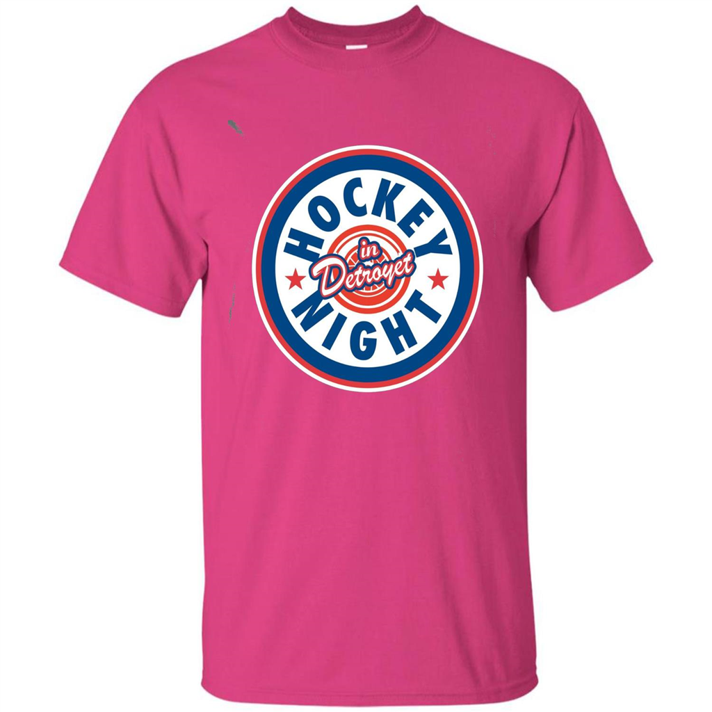 Hockey Night In Detroyet T-shirt Heliconia