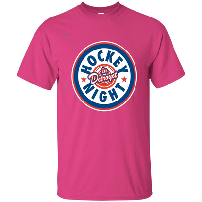 Hockey Night In Detroyet T-shirt Heliconia