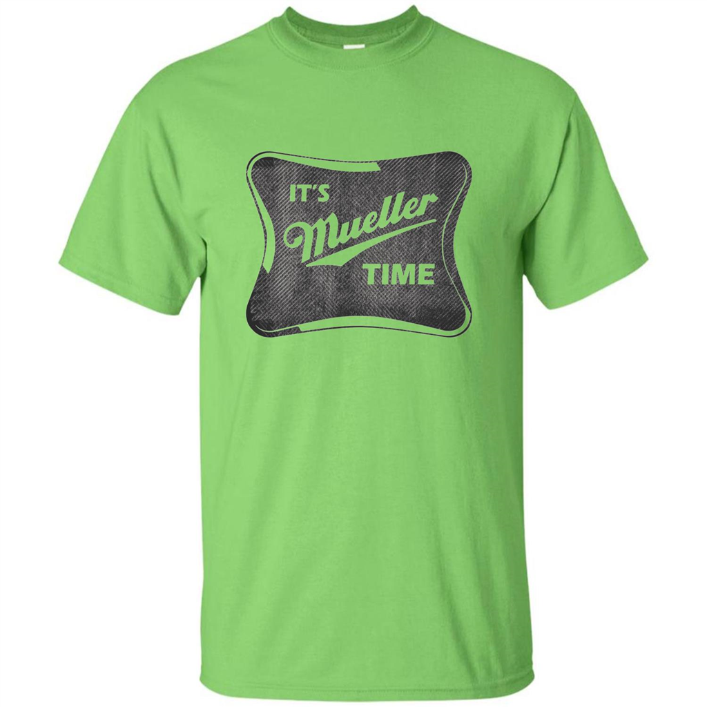 It's Mueller Time Distressed T-Shirt Lime