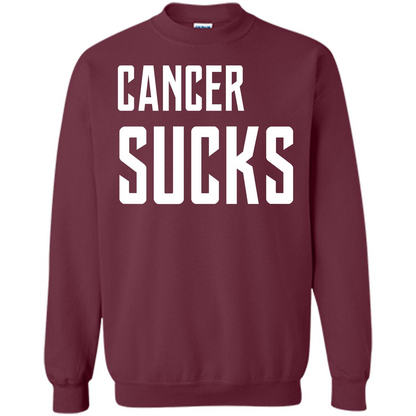 Cancer Sucks T-shirt Maroon