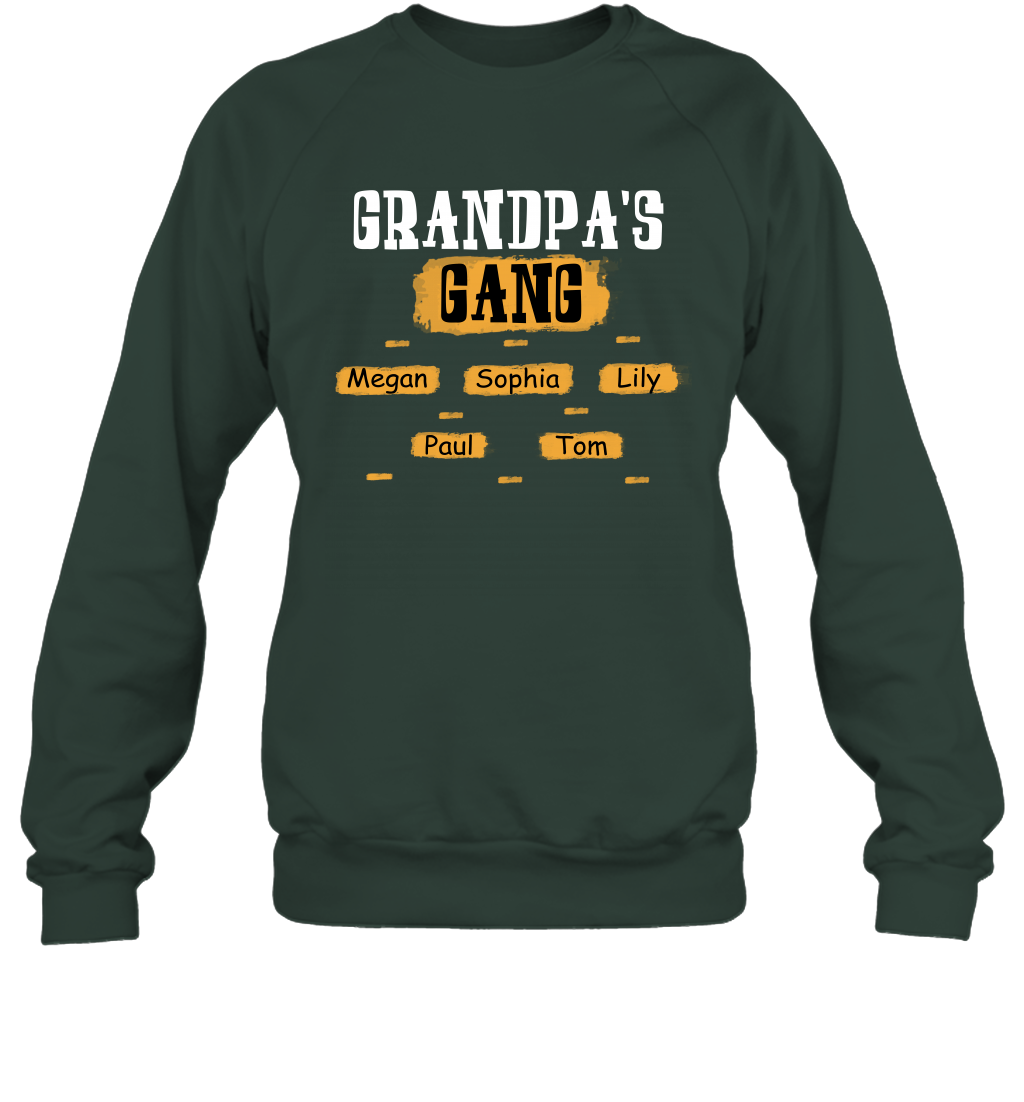 Grandpa's Gangs (Customized Name) Sweatshirt Sweatshirt Forest
