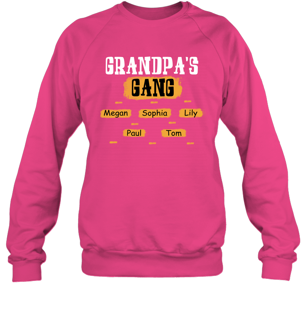 Grandpa's Gangs (Customized Name) Sweatshirt Sweatshirt Heliconia