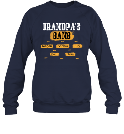 Grandpa's Gangs (Customized Name) Sweatshirt Sweatshirt Navy