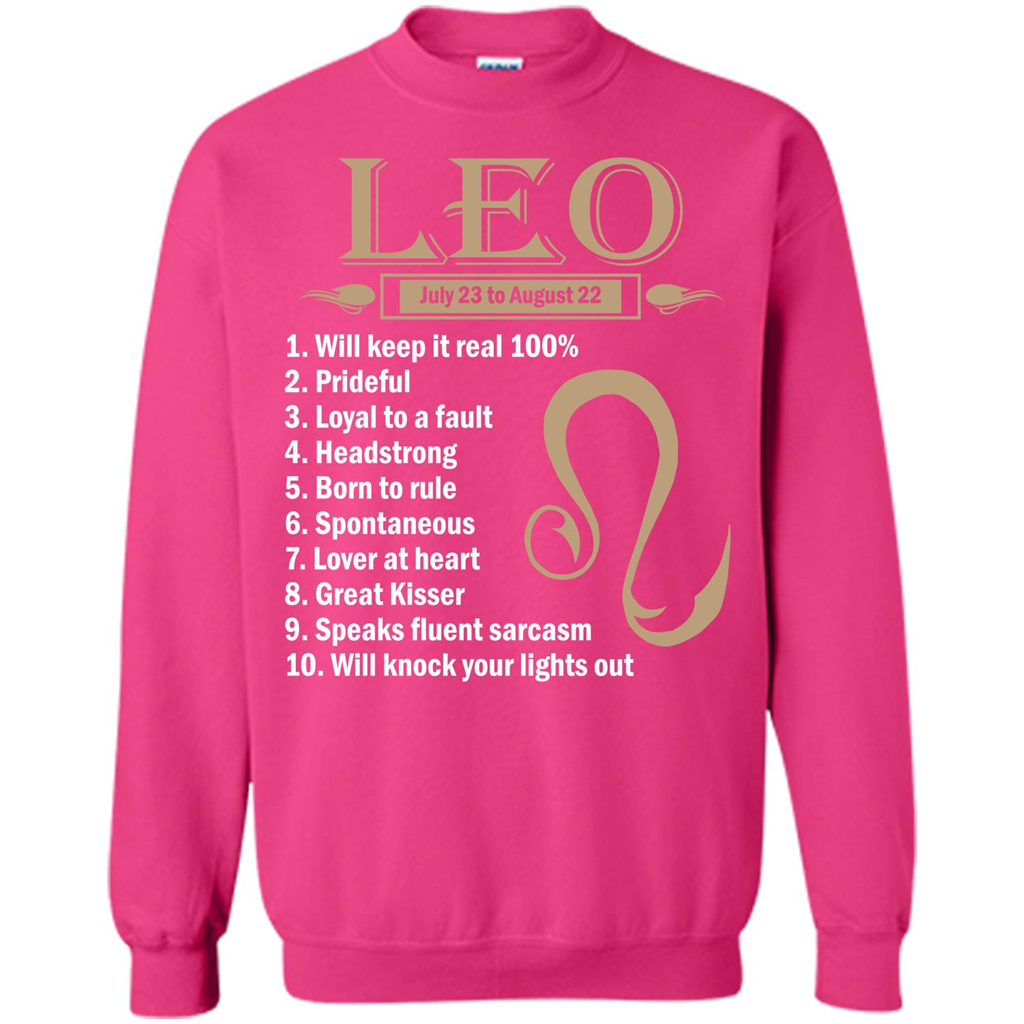 Leo Facts T-shirt Heliconia