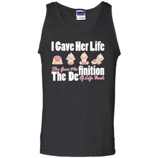 Mommy T-shirt I Gave Her Life. She Gave Me The Definition Of Life Back Black