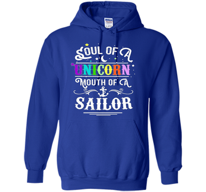 Soul Of A Unicorn Mouth Of A Sailor T-shirt Royal