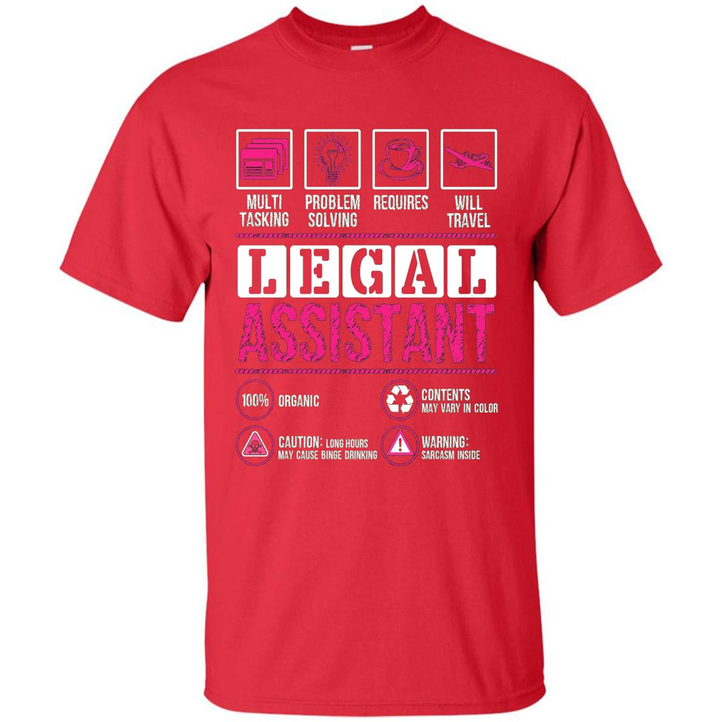 Legal Assistant T-shirt Funny Legal Assistant T-shirt Red