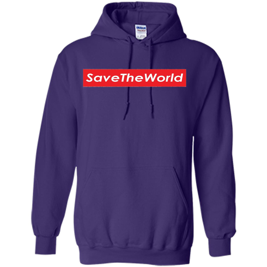 Save The World T-shirt Purple