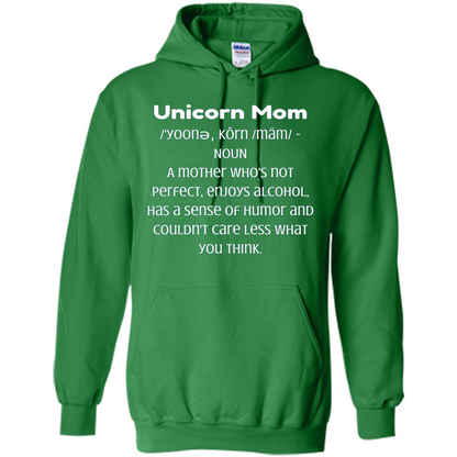 Fun Mom T-shirt - Unicorn Mom Definition Irish Green