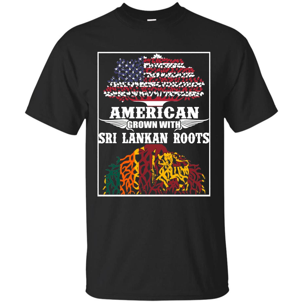 American Grown With Sri Lankan Roots T-shirt Royal