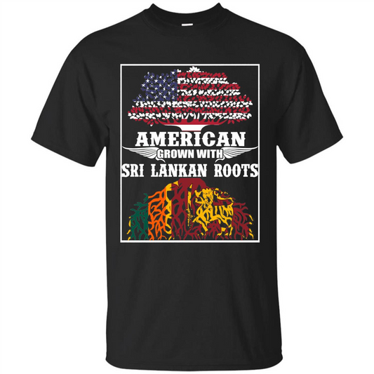 American Grown With Sri Lankan Roots T-shirt Royal