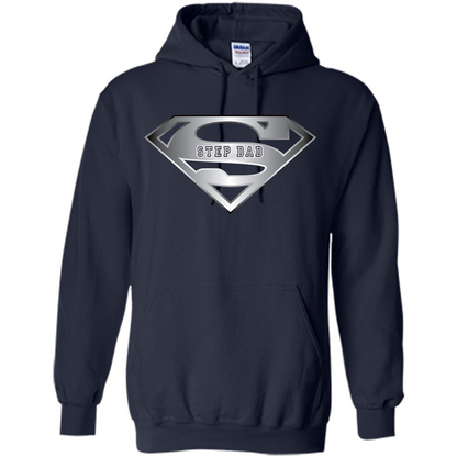 Fathers Day T-shirt Super Step Dad Navy