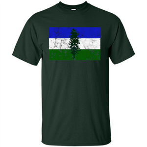 Distressed Cascadia Doug Flag Pacific Northwest T-shirt