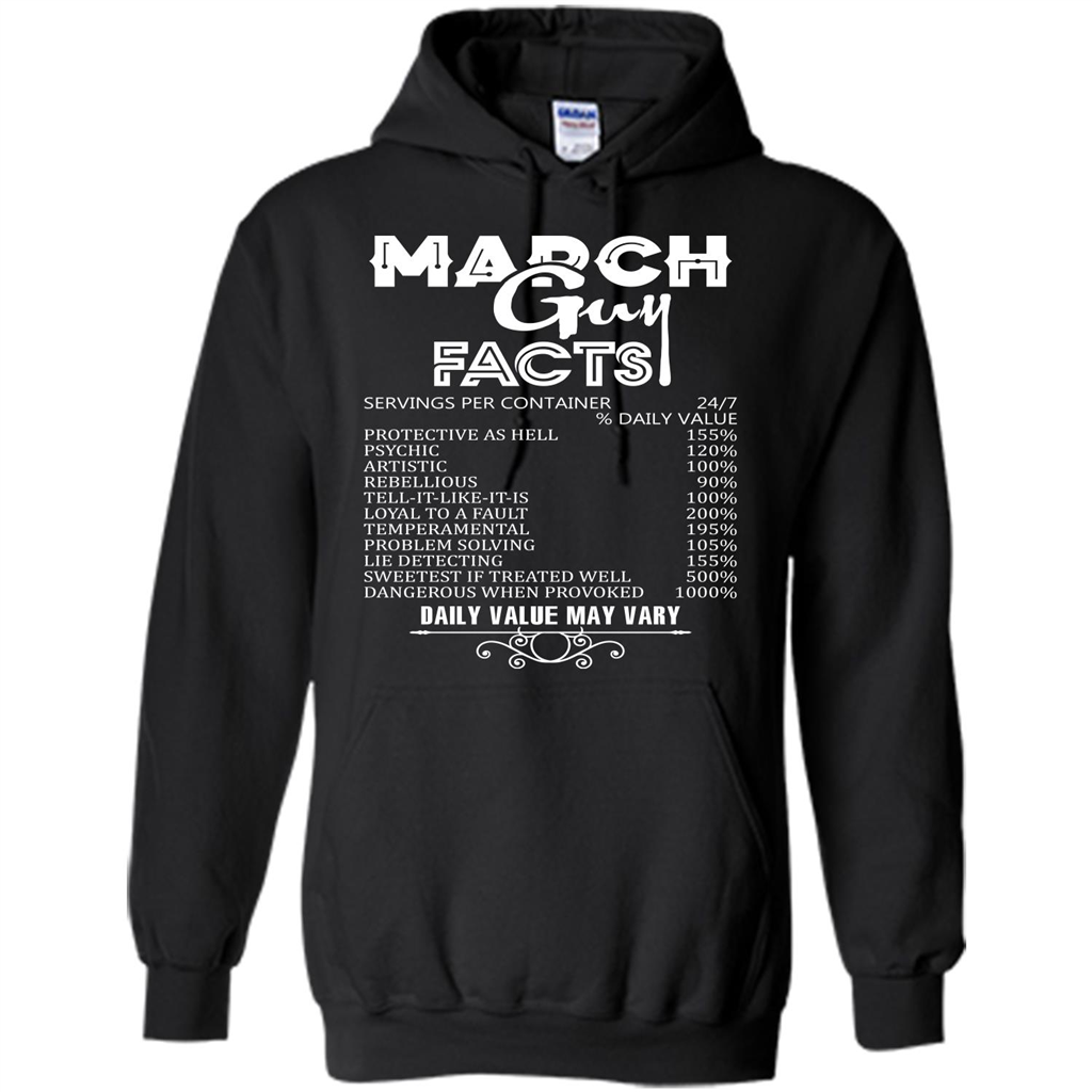 March Guy Facts T-shirt Black