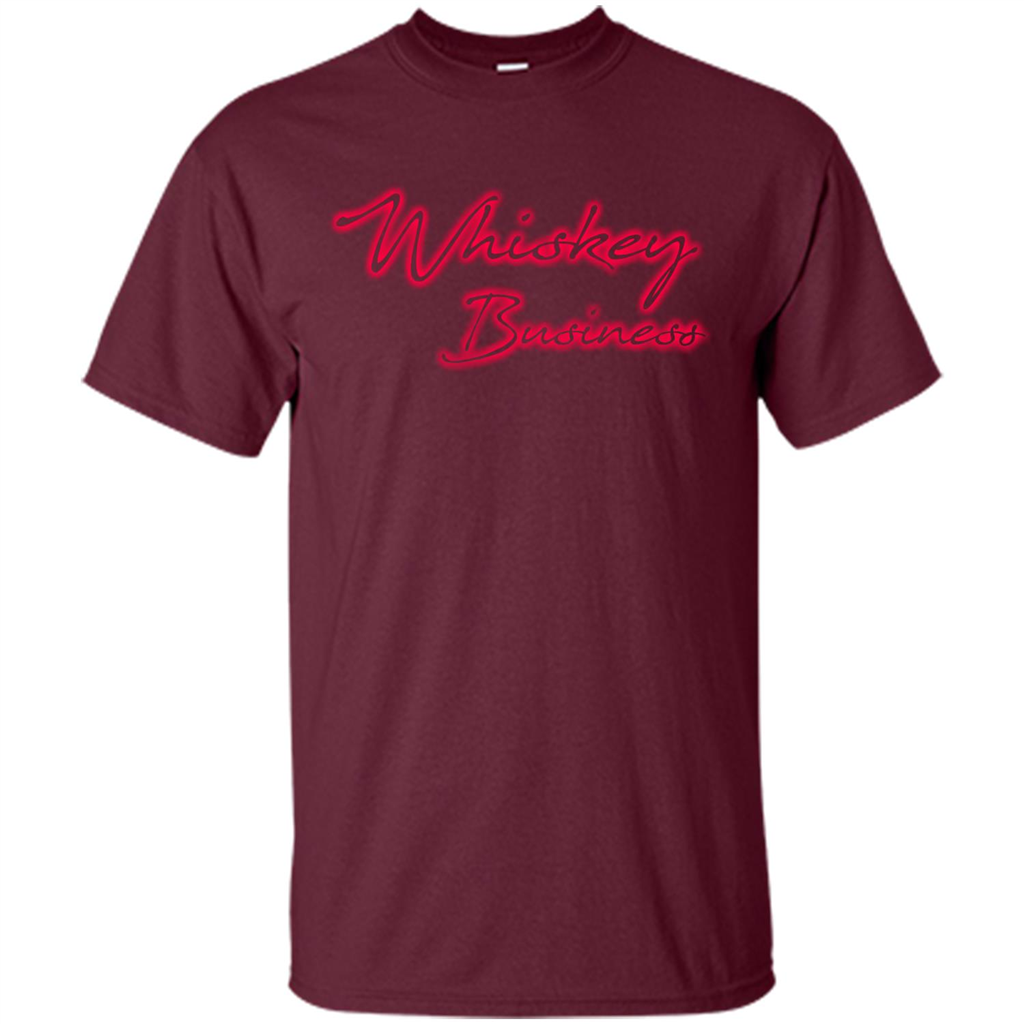 Whiskey Lover T-shirt Whiskey Business Maroon