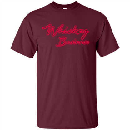 Whiskey Lover T-shirt Whiskey Business Maroon